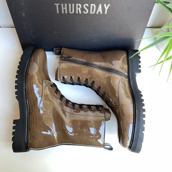THURSDAY BOOT COMPANY🍂Olive soft Combat Boot 7.5 - Picture 6 of 14
